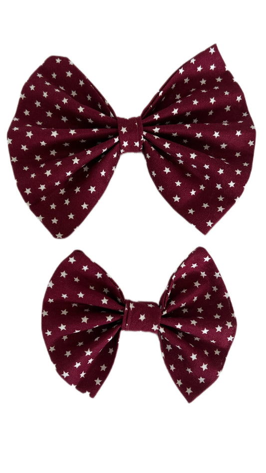 Red with White Stars - Bows