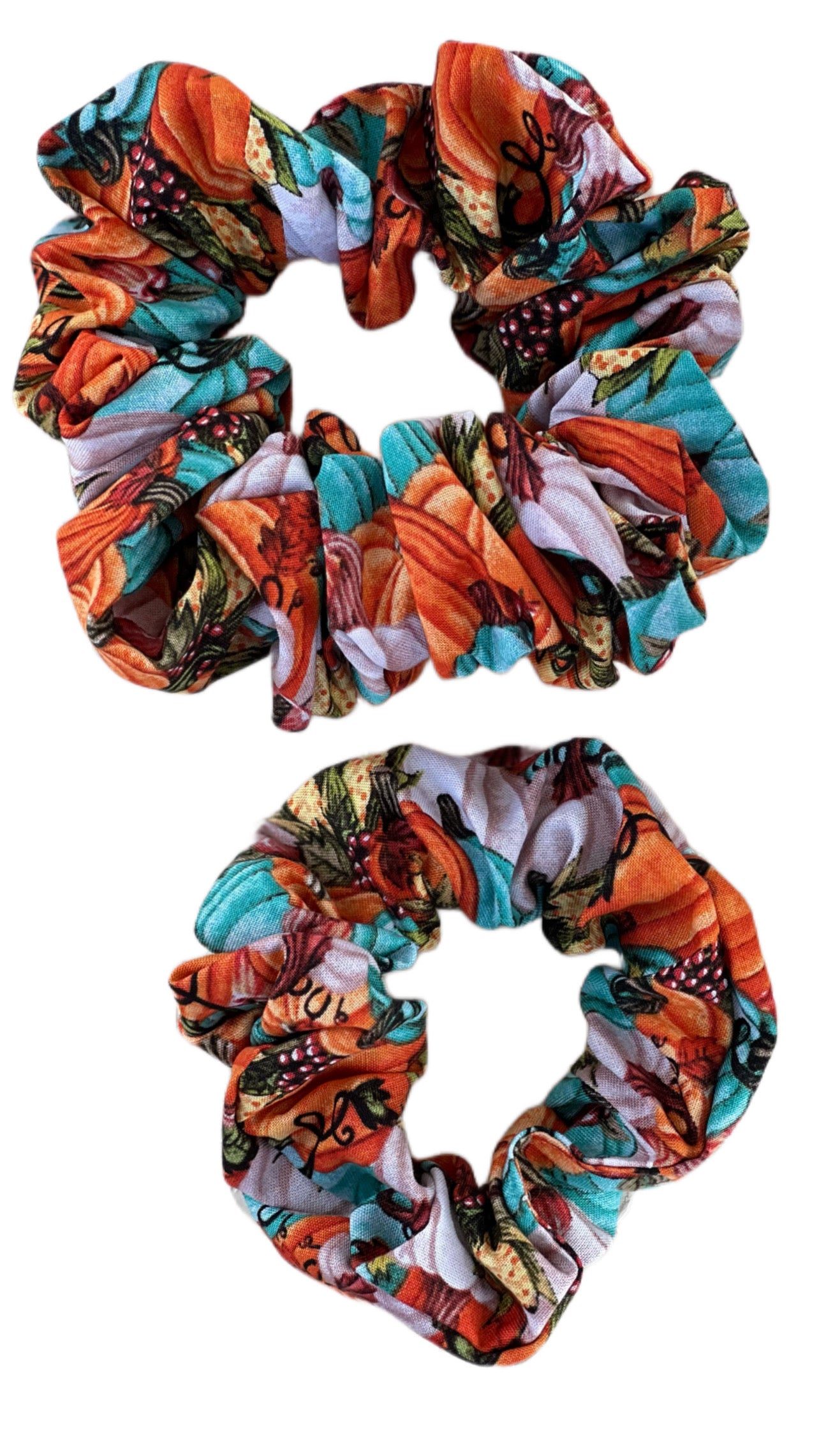 Fall Pumpkin Scrunchie