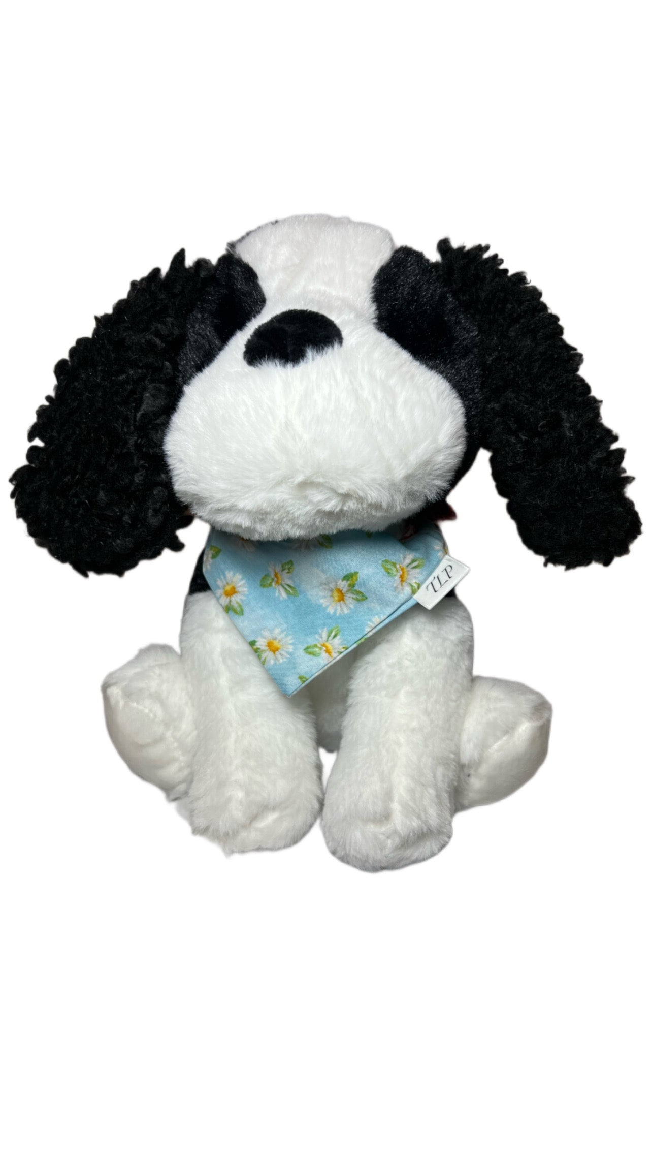 Blue with white flowers- Bandana