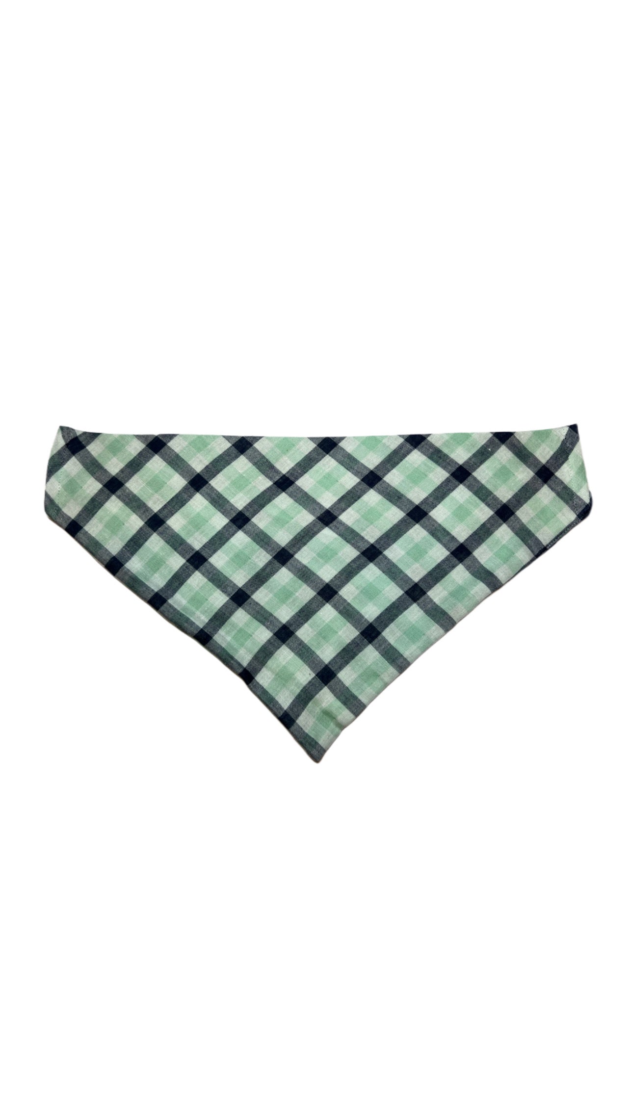 Green/Blue Plaid Bandana